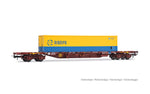 Electrotren HE6065 HO Gauge RENFE MMC3 Flat Wagon w/40' RENFE Container Load IV