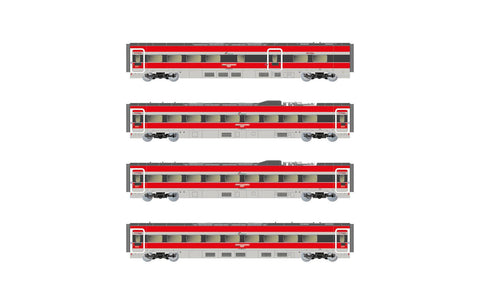 Arnold HN3512 N Gauge FS Trenitalia ETR 1000 Intermediate Car Set (4) VI