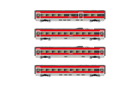 Arnold HN3515 N Gauge Iyro Spain ETR 1000 Intermediate Car Set (4) VI