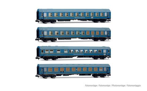 Arnold HN4481 N Gauge DR Tourex WR/SD/WLAB Coach Set (4) III