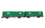 Arnold HN6703 N Gauge RENFE TEM JPD Wagon Set Green (2) V