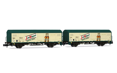 Arnold HN6704 N Gauge RENFE JPD Wagon Set San Miguel (2) V