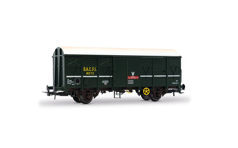 Jouef HJ6290 HO Gauge SNCF G4 DACFI Metz Green Covered Wagon V