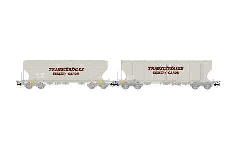 Jouef HJ6314 HO Gauge SNCF Transcereales Cereal Hopper Wagon Set (2) V