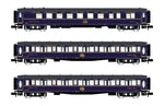 Arnold HN4402 N Gauge 3-Piece Set Train Blue Train Car, Ep. III, CIWL