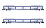 Rivarossi HR4421 HO Gauge DR DDm916 Car Transporter Set Blue (2) IV