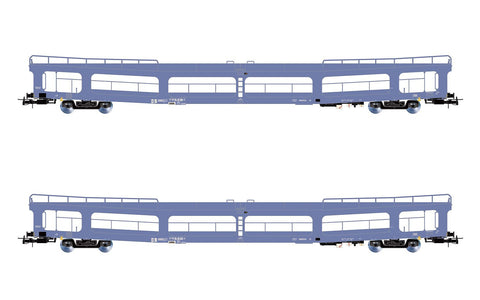 Rivarossi HR4421 HO Gauge DR DDm916 Car Transporter Set Blue (2) IV