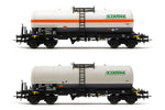 Rivarossi HR6513 HO Gauge FS GRP Zag 4 Axle Tank Wagon Set (2) V