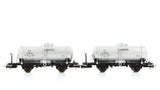 Rivarossi HR6519 HO Gauge FS Montecatini 2 Axle Tank Wagon Set (2) III