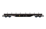 Rivarossi HR6670 HO Gauge DBAG Res Bogie Stake Wagon Dark Grey VI