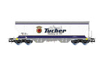 Rivarossi HR6676 HO Gauge Tucher 4 Axle Cereal Hopper Light Blue V