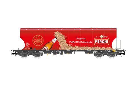 Rivarossi HR6679 HO Gauge FS Trasporto Malto Italiano Peroni Bogie Cereal Hopper VI