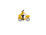 Noch 16522 HO/OO Gauge Postal Worker (Bike) Tiny Scenes Set