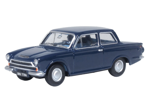 Oxford Diecast 76COR1010 1:76/OO Gauge Ford Cortina Mk1 Anchor Blue