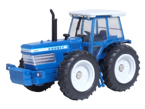 Oxford Diecast 76FCT001 1:76/OO Gauge Ford County Tractor Blue