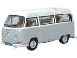 Oxford Diecast 76VW032 1:76/OO Gauge VW Bay Window Camper Silver Grey/White