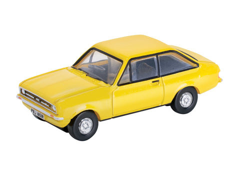 Oxford Diecast NESC002 N Gauge Ford Escort Mk2 Signal Yellow