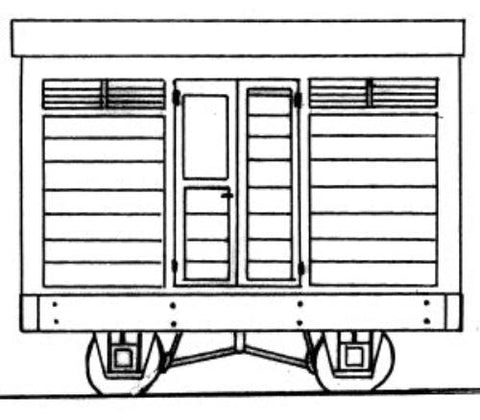 Dundas Models DM03A OO-9 Gauge Freelance 4 wheel Guards Van Kit