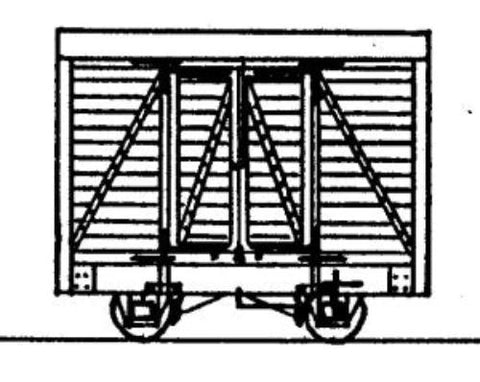 Dundas Models DM35 OO-9 Gauge 4 Wheel Goods Van Kit