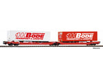 Piko 24625 HO Gauge Expert DBAG T3000e Flat Wagon w/Bode Trailer Load VI