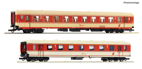 Roco 6200078 HO Gauge OBB Arlberg Express Bmpz/Ap Coach Set (2) IV