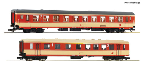 Roco 6200079 HO Gauge OBB Arlberg Express Bmpz/ABp Coach Set (2) IV