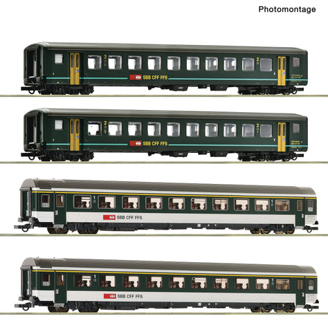 Roco 6200091 HO Gauge SBB IR1617 B/A Coach Set (4) V