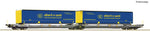 Roco 6600137 HO Gauge Hupac T3000e Dbl Pocket Wagon w/Santi Swapbody Load VI