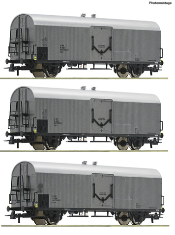 Roco 6600140 HO Gauge OBB Icrs-v Refrigerated Wagon Set (3) IV