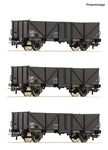 Roco 6600141 HO Gauge SNCF Tow Open Wagon Set (3) III