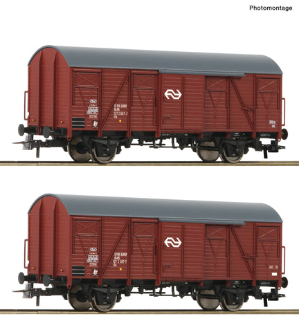 Roco 6600151 HO Gauge NS Gs Covered Wagon Set (2) IV