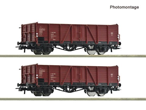 Roco 6600194 HO Gauge DR El-u Open Wagon Set (2) IV