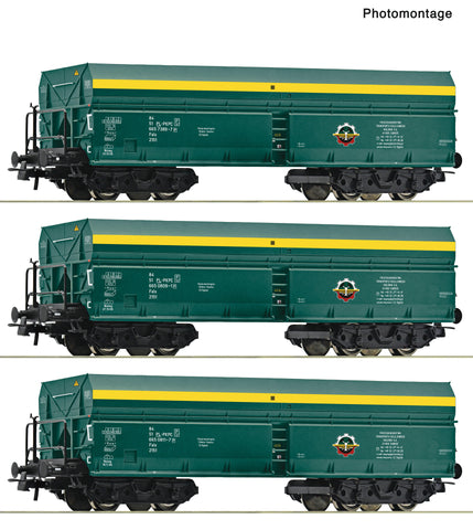 Roco 6600195 HO Gauge PTKiGK Self Unloading Hopper Wagon Set (3) V