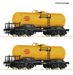 Roco 6600199 HO Gauge DR Minol Bogie Tank Wagon Set (2) IV