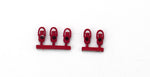 Springside DA20/5GR OO Gauge GWR Tail Lamps Red (Pk 5)