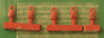 Springside 2mm/No6 N Gauge GWR Red Tail Lamps (Pack 5)