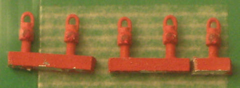 Springside 2mm/No6 N Gauge GWR Red Tail Lamps (Pack 5)