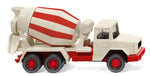 Wiking 068205 HO Gauge Magirus Deutz Concrete Mixer White/Red