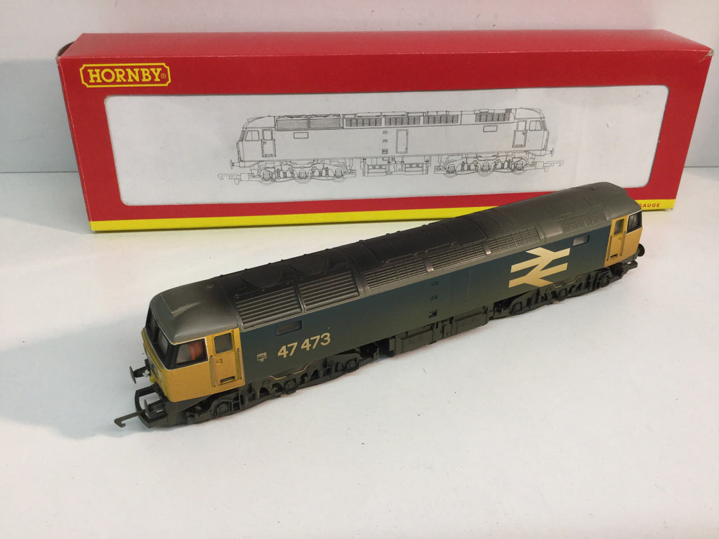 Hornby R2254B OO Gauge Class 47 No 47473 in Large Logo Livery (Weathered)