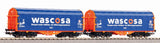 Piko 58396 HO Gauge Expert Wascosa Tarpaulin Wagon Set (2) VI