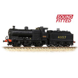 Graham Farish 372-063SF N Gauge MR 3835 4F with Fowler Tender 4057 LMS Black (MR)(DCC SOUND)