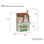 Graham Farish 42-284 N Gauge Scenecraft Low Relief 'Lovett's Lamb and Meats' Butchers