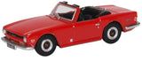 Oxford Diecast 76TR6002 1:76/OO Gauge Triumph TR6 Signal Red