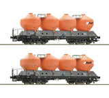 Roco 77002 HO Gauge AWT Silo Wagon Set (2) VI