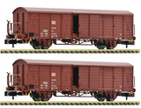 Fleischmann 826216 N Gauge DBAG Covered Goods Wagon Set (2) V