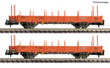 Fleischmann 825752 N Gauge Wascosa Swivel Stake Wagon Set (2) VI