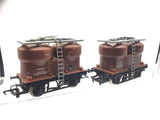 Hornby R125 OO Gauge BR Prestwin Twin Silo Wagon x2