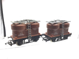 Hornby R125 OO Gauge BR Prestwin Twin Silo Wagon x2