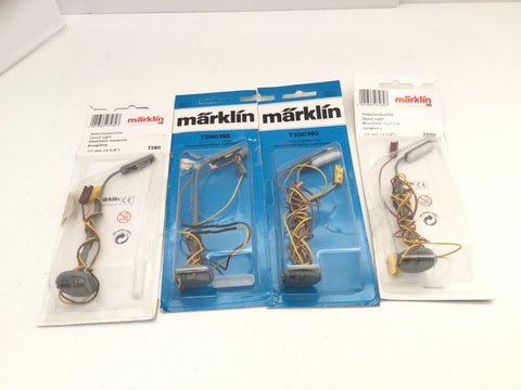 Marklin 7280 HO Gauge Whip/Street Light x4