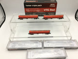 Revolution Trains N21311 N Gauge VTG Red 102t TEA Tank Wagon Triple Pack